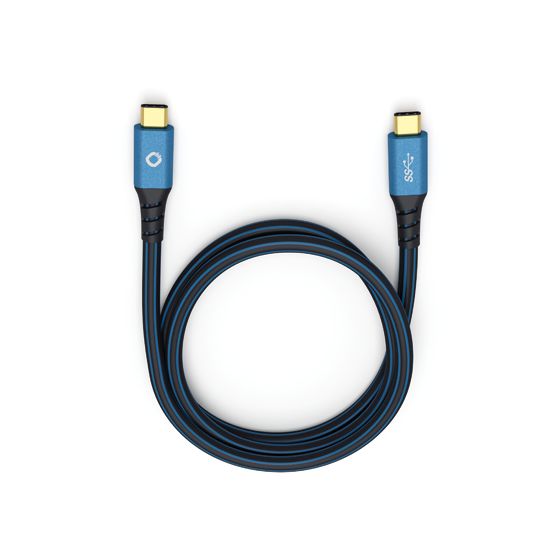 OEHLBACH USB Plus CC Stecker USB C auf USB C 0,5 m  (Blau) f&uuml;r 54,99 Euro