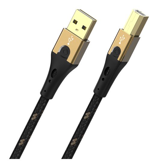 OEHLBACH USB Primus B 0,48 Gbit/s Stecker Rundkabel USB A auf USB B 10 m  (Schwarz, Gold) f&uuml;r 127,99 Euro