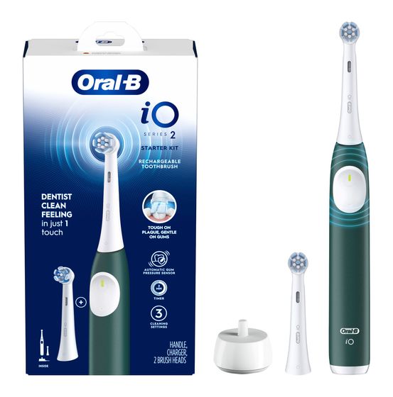 Oral-B iO Series 2 Vibrierende Zahnbürste für Erwachsene  (Grün) f&uuml;r 61,49 Euro