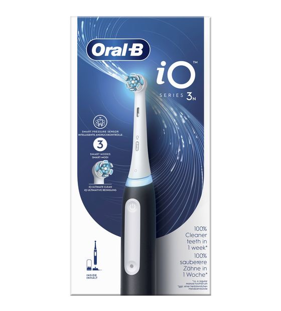 Oral-B iO Series 3n Vibrierende Zahnbürste für Erwachsene  (Schwarz) f&uuml;r 74,99 Euro