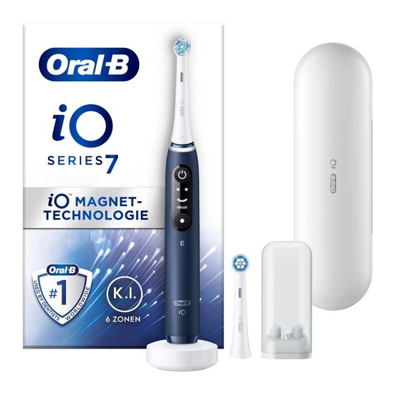 Oral-B iO Series 7N Vibrierende Zahnbürste für Erwachsene  (Blau) f&uuml;r 169,99 Euro