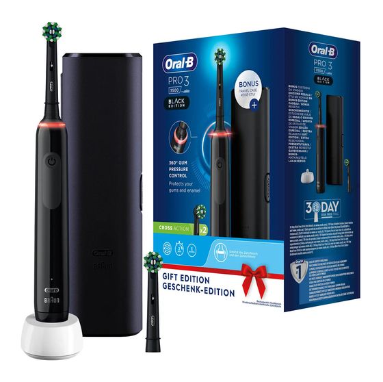 Oral-B Pro 3 3500 Rotierende Zahnbürste für Erwachsene  (Schwarz) f&uuml;r 44,99 Euro