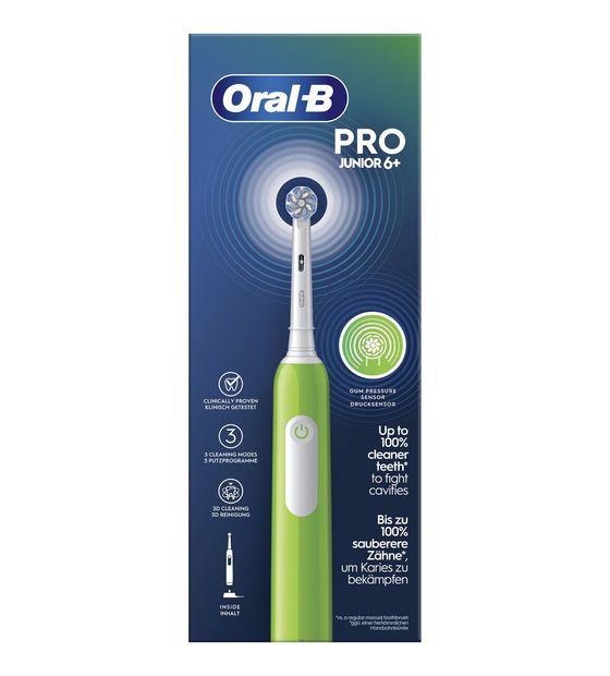 Oral-B Pro Junior 6+ Rotierende Zahnbürste für Kinder  (Grün) f&uuml;r 40,49 Euro