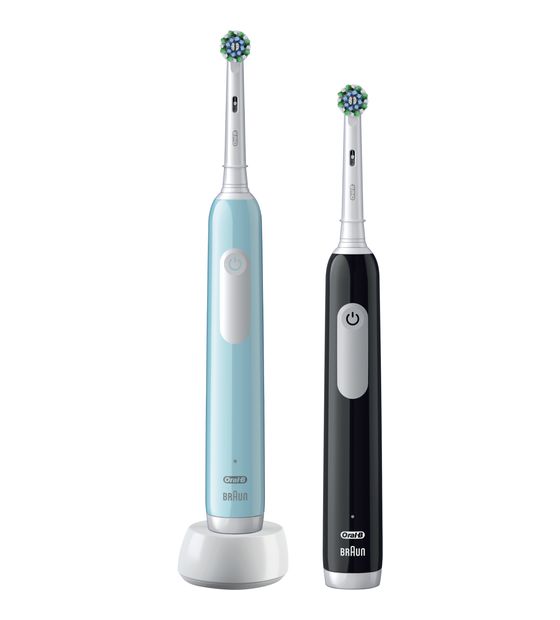 Oral-B Pro Series 1 Duo Rotierende-vibrierende Zahnbürste für Erwachsene 240 h 8800 Bewegungen pro Minute (Schwarz, Türkis, Weiß) f&uuml;r 55,99 Euro
