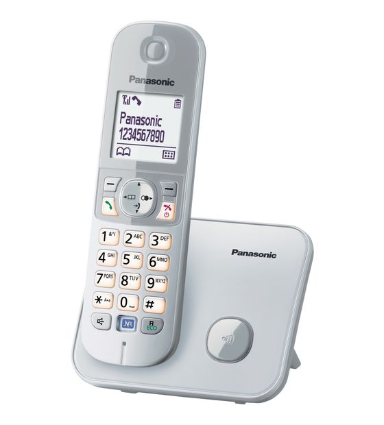 Panasonic KX-TG6811 DECT-Telefon  (Silber) f&uuml;r 35,99 Euro