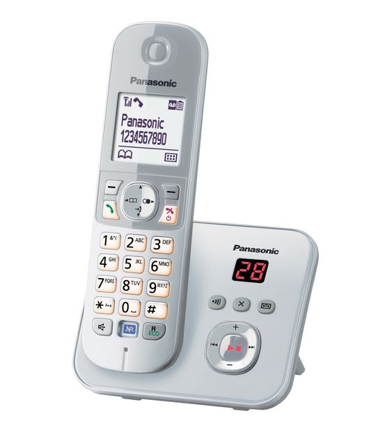 Panasonic KX-TG6821 DECT-Telefon  (Silber) f&uuml;r 51,99 Euro