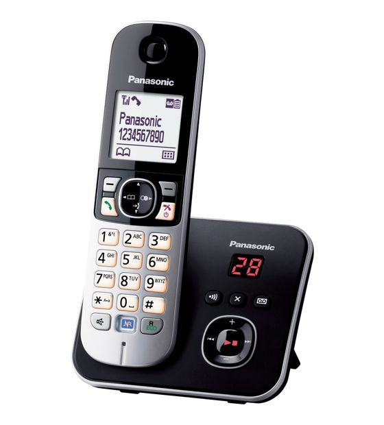 Panasonic KX-TG6821GB DECT-Telefon  (Schwarz) f&uuml;r 51,99 Euro