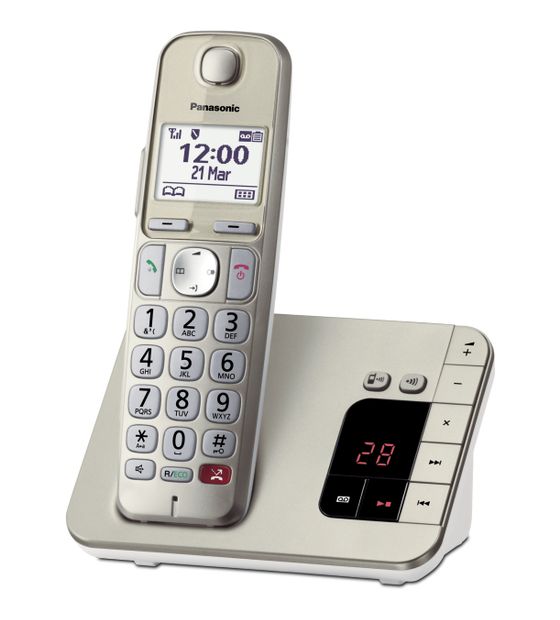 Panasonic KX-TGE260 DECT-Telefon  (Champagner) f&uuml;r 59,99 Euro
