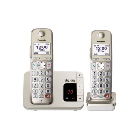 Panasonic KX-TGE262 DECT-Telefon  (Champagner) f&uuml;r 74,99 Euro