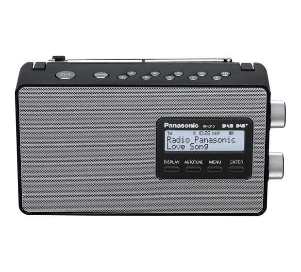 Panasonic RF-D10 DAB, DAB+, FM Radio Persönlich  (Schwarz) f&uuml;r 74,49 Euro
