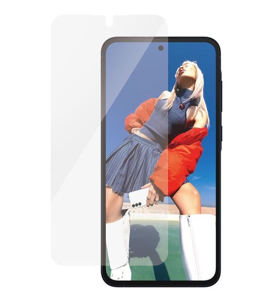 PanzerGlass 7358 Klare Bildschirmschutzfolie Gehärtetes Glas, Polyethylenterephthalat, Silikon für  Samsung Samsung - Galaxy A55 5G Kratzresistent, Schockresistent f&uuml;r 20,99 Euro