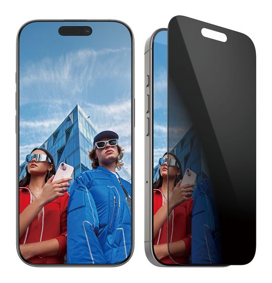 PanzerGlass Privacy Displayschutz Klare Bildschirmschutzfolie Gehärtetes Glas, Polyethylenterephthalat, Silikon für  Apple Apple - iPhone 16 Pro Kratzresistent, Schockresistent f&uuml;r 26,49 Euro