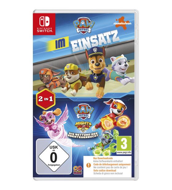 Paw Patrol Compilation - Im Einsatz + Mighty Pups (Nintendo Switch) f&uuml;r 24,99 Euro