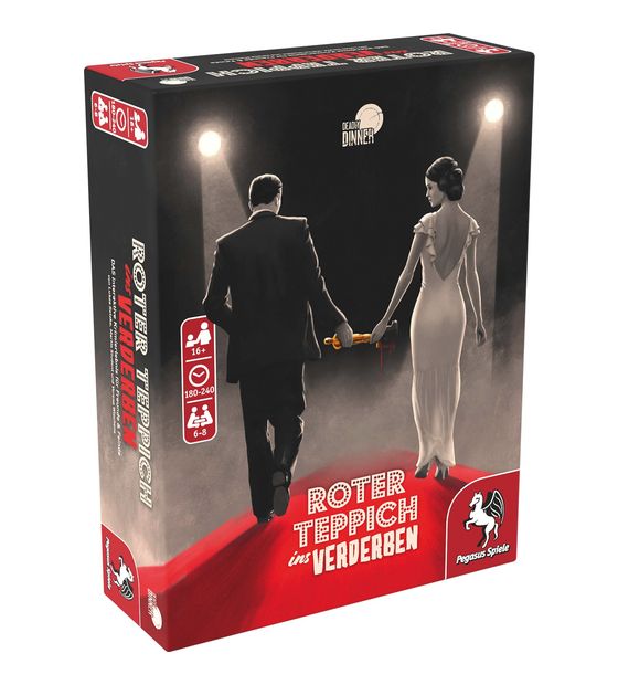 Pegasus 19010G Deadly Dinner - Roter Teppich ins Verderben bis zu 8 Spielern ab 16 Jahr(e) f&uuml;r 34,99 Euro