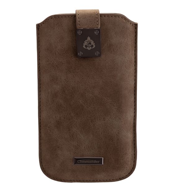 Peter Jäckel 15545 Commander Milano Beuteltasche für Jede Marke Samsung G935 Galaxy S7 Edge/ N910 Galaxy Note 4/ Apple iPhone 6 Plus  (Grau) f&uuml;r 18,99 Euro