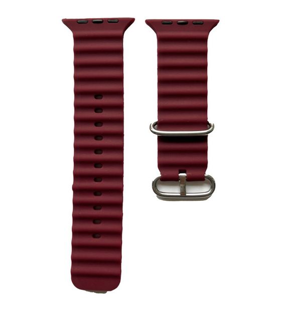 Peter Jäckel 21383 Armband Apple Watch Ultra 49mm/ Watch 45/44mm (Series 4 - 10)/ 42mm (Series 1 - 3)  (Bordeaux) f&uuml;r 14,99 Euro
