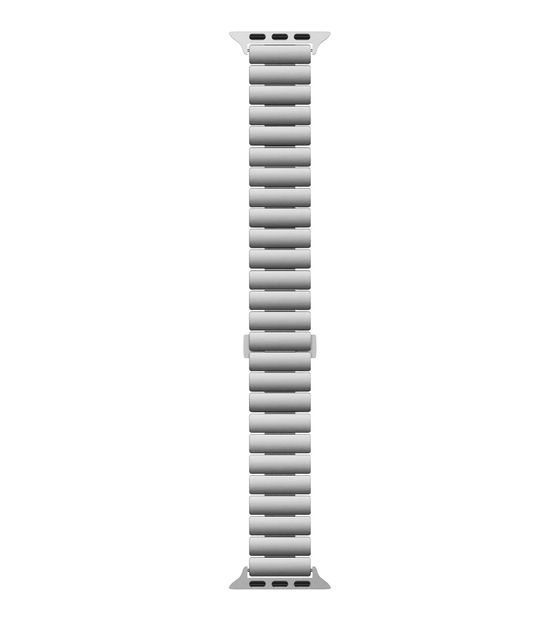 Peter Jäckel 23128 Armband Apple Watch 42 (1/ 2/ 3)/ 44/ 45/ 46/ 49mm  (Silber) f&uuml;r 29,49 Euro
