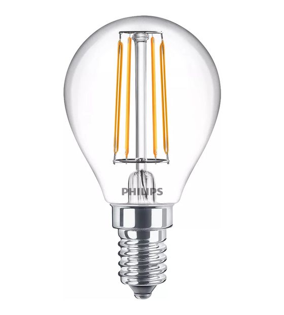 Philips 8718699763152 LED Lampe Lüsterkolben E14 EEK: F 470 lm Warmweiß (2700K) entspricht 40 W f&uuml;r 4,99 Euro