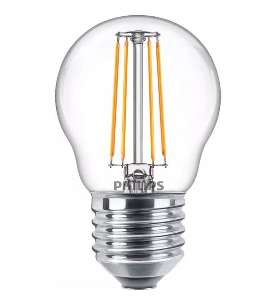 Philips 8718699763176 LED Lampe Lüsterkolben E27 EEK: F 470 lm Warmweiß (2700K) entspricht 40 W f&uuml;r 4,99 Euro