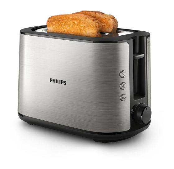 Philips HD2650/90 Viva Collection Toaster 950 W 2 Scheibe(n) 8 Stufen  (Grau) f&uuml;r 56,49 Euro