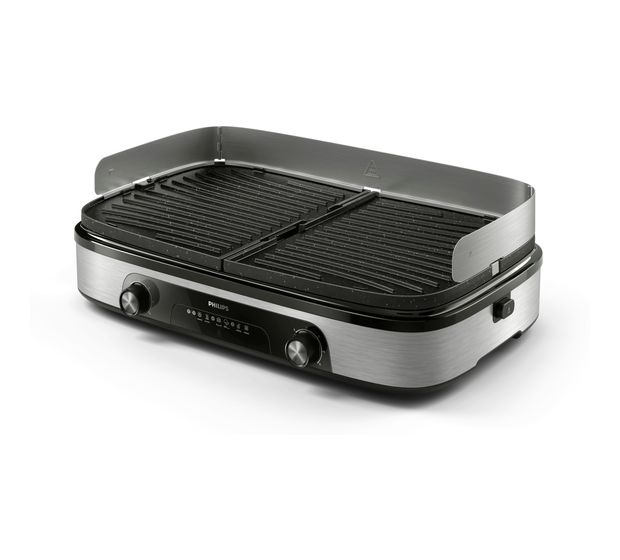 Philips HD6222/90 Tischgrill 2 Zone(n) 2400 W  (Schwarz, Edelstahl) f&uuml;r 148,99 Euro