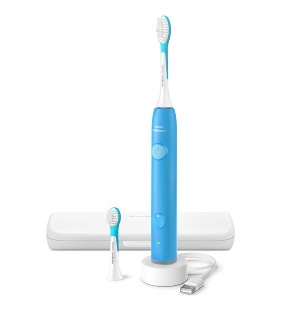 Philips HX6600/42 For Kids Smart Schall-Zahnbürste für Kinder 504 h  (Blau) f&uuml;r 59,99 Euro