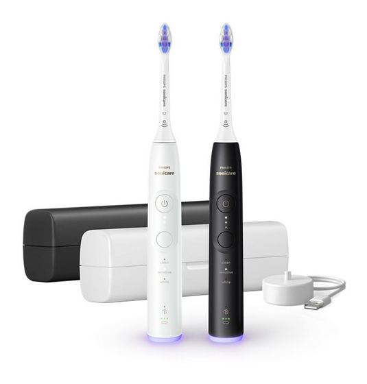 Philips HX7419/01 Sonicare 6500 Schall-Zahnbürste für Erwachsene 504 h  (Schwarz, Weiß) f&uuml;r 247,99 Euro