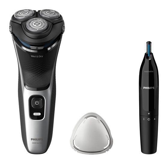 Philips S3143/02 Series 3000 Nass&Trocken Rasierer Lithium-Ion (Li-Ion) 60 min f&uuml;r 69,99 Euro