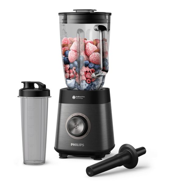 Philips Serie 5000 HR3041/00 2 l Standmixer 6 Geschwindigkeiten 1200 W  (Anthrazit, Schwarz) f&uuml;r 88,99 Euro