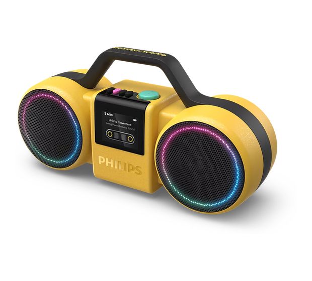 Philips TAMS60 The Roller 60 W Bluetooth Lautsprecher IP67 Laufzeit bis 24 h  (Gelb) f&uuml;r 166,99 Euro