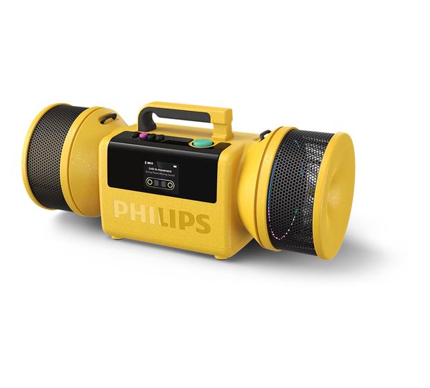 Philips TAMS80 The Tube 140 W Bluetooth Lautsprecher IP67 Laufzeit bis 24 h  (Gelb) f&uuml;r 349,00 Euro