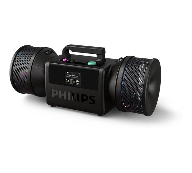Philips TAMS80 The Tube 140 W Bluetooth Lautsprecher IP67 Laufzeit bis 24 h  (Schwarz) f&uuml;r 349,00 Euro