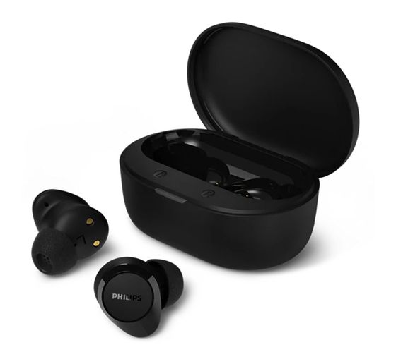 Philips TAT1300BK/00 Bluetooth Kopfhörer kabellos 6 h Laufzeit IPX4 USB Typ-C  (Schwarz) f&uuml;r 19,99 Euro