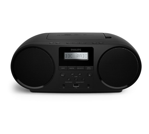 Philips TAZ6000/10 CD Payer DAB, DAB+, FM Radio  (Schwarz) f&uuml;r 79,49 Euro