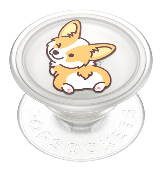 PopSockets PlantCore Cheeky Corgi Fingerring für Jede Marke (Schwarz, Orange, Durchscheinend, Weiß) f&uuml;r 14,99 Euro
