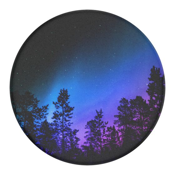 PopSockets PopGrip Aurora Woods Fingerring für Jede Marke  (Schwarz, Mehrfarbig) f&uuml;r 12,99 Euro