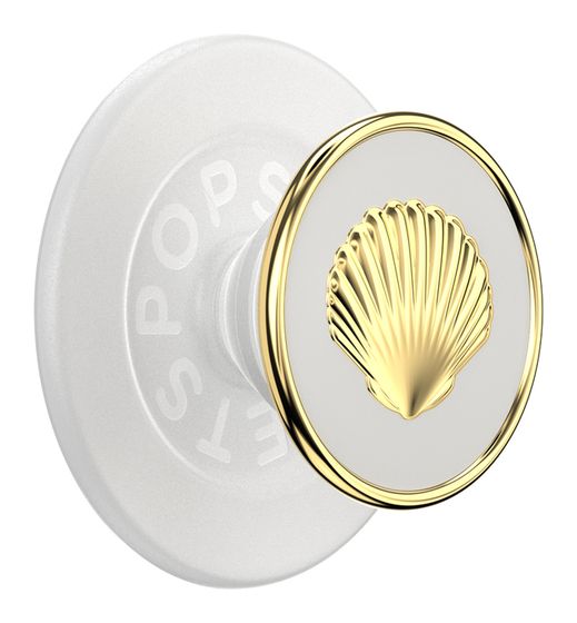 PopSockets PopGrip MagSafe Venus White Enamel Fingerring für Apple iPhone 12+  (Gold, Weiß) f&uuml;r 34,99 Euro