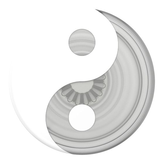 PopSockets PopGrip PlantCore Yin and Yang Fingerring für Jede Marke  (Grau, Weiß) f&uuml;r 14,99 Euro