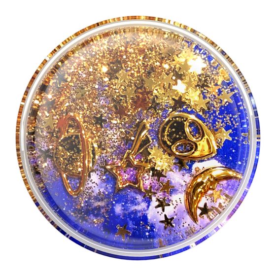 PopSockets PopGrip Tidepool Cosmic Escape Fingerring für Universal (Blau, Gold, Violett, Weiß) f&uuml;r 21,99 Euro
