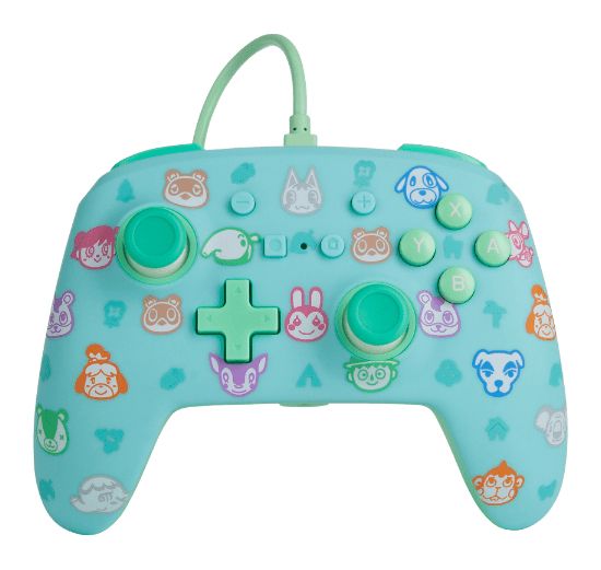 PowerA Enhanced Wired Controller Animal Crossing Gamepad für Nintendo Switch (Blau, Grün, Türkis) f&uuml;r 36,49 Euro