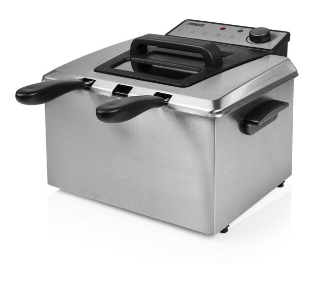 PRINCESS 185000 Doppel Fritteuse 5 l 3270 W  (Schwarz, Edelstahl) f&uuml;r 67,49 Euro