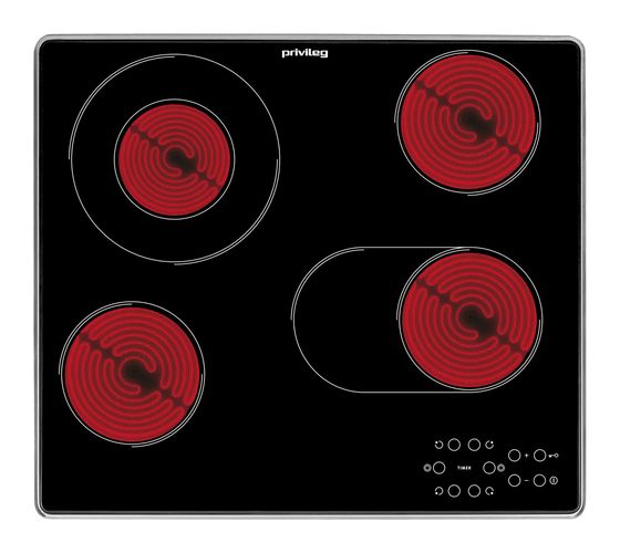 Privileg PCTAC6042IN autarkes 58 cm Glaskeramik Kochfeld/Herdplatte 4 Zone(n) f&uuml;r 233,99 Euro