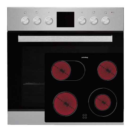 Privileg PV510IN (PHVR6OH5V1IN + PCTHR6042NE) Herdset normal AutoClean mit 60 cm Glaskeramik Kochfeld f&uuml;r 438,00 Euro