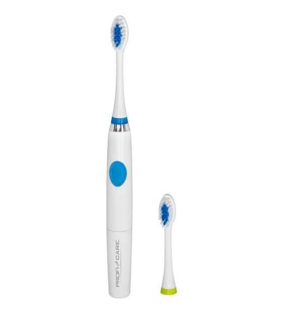 ProfiCare PC-EZS3000 Vibrierende Zahnbürste für Erwachsene 25000 Bewegungen pro Minute  (Blau, Weiß) f&uuml;r 9,99 Euro
