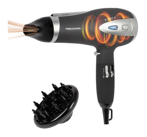 ProfiCare PC-HTD3113 Haartrockner 2200 W  (Schwarz) f&uuml;r 21,99 Euro