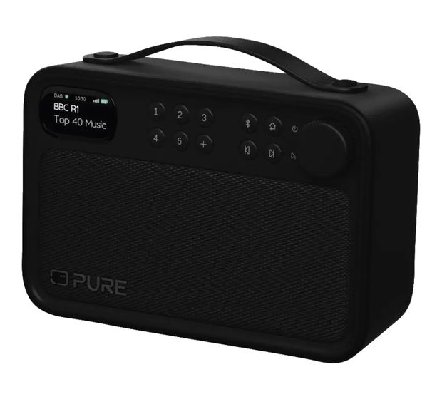 Pure Bloom Bluetooth DAB, FM Radio Tragbar IPX5  (Schwarz) f&uuml;r 119,99 Euro