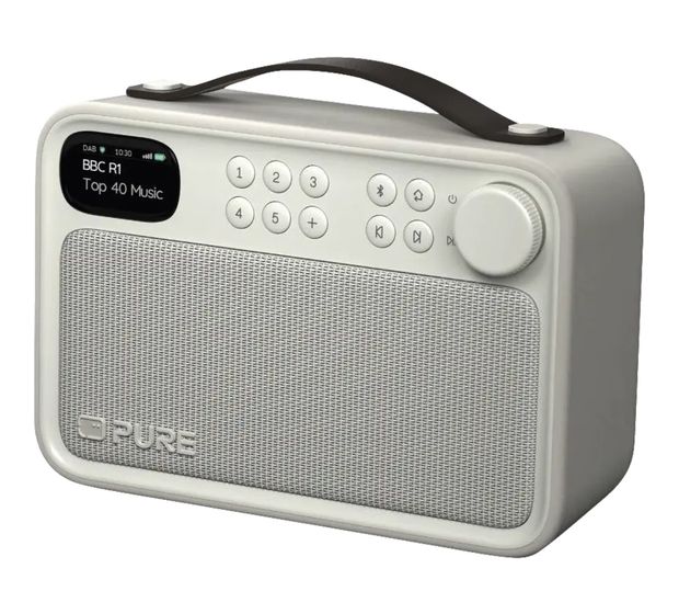 Pure Bloom Bluetooth DAB, FM Radio Tragbar IPX5  (Weiß) f&uuml;r 119,99 Euro