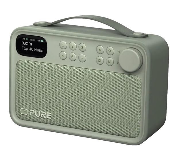 Pure Bloom Bluetooth DAB, FM Radio Tragbar IPX5  (Salbei) f&uuml;r 119,99 Euro