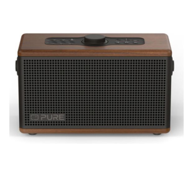 Pure Classic Aura 40 W Bluetooth Lautsprecher IPX2 Laufzeit bis 30 h  (Braun, Walnuss) f&uuml;r 113,99 Euro