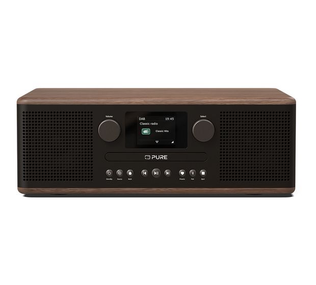 Pure Classic C-D6 Bluetooth DAB, DAB+, FM Radio Tragbar  (Schwarz, Walnuss) f&uuml;r 173,99 Euro